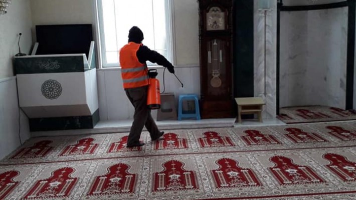 Dezinfektohen Xhamitë në komunën e Sarajit